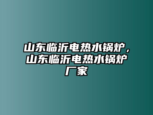 山東臨沂電熱水鍋爐，山東臨沂電熱水鍋爐廠家