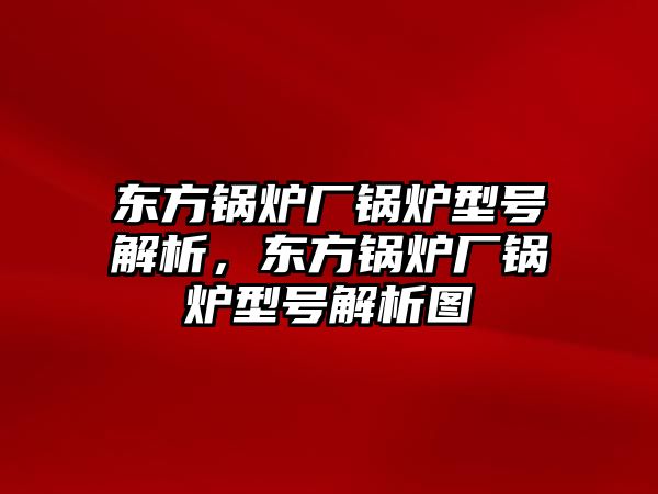 東方鍋爐廠鍋爐型號解析，東方鍋爐廠鍋爐型號解析圖