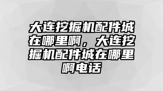 大連挖掘機(jī)配件城在哪里啊，大連挖掘機(jī)配件城在哪里啊電話