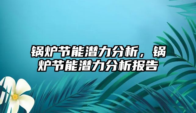 鍋爐節能潛力分析，鍋爐節能潛力分析報告