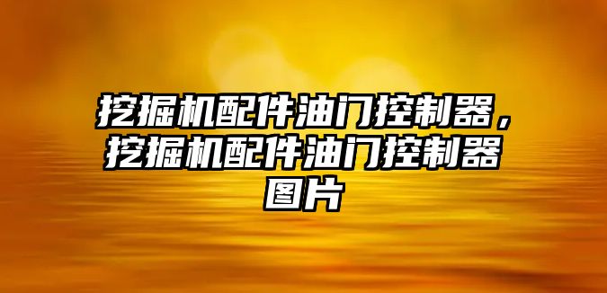 挖掘機配件油門控制器，挖掘機配件油門控制器圖片