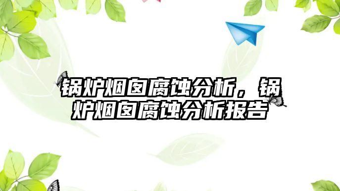 鍋爐煙囪腐蝕分析，鍋爐煙囪腐蝕分析報告