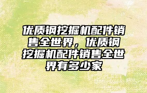 優質鋼挖掘機配件銷售全世界，優質鋼挖掘機配件銷售全世界有多少家