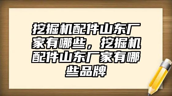 挖掘機配件山東廠家有哪些，挖掘機配件山東廠家有哪些品牌