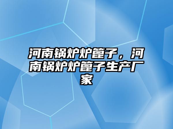 河南鍋爐爐篦子，河南鍋爐爐篦子生產廠家