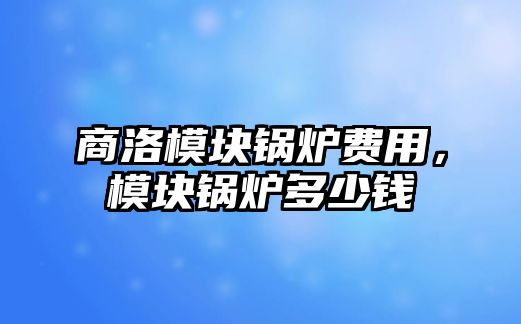 商洛模塊鍋爐費(fèi)用，模塊鍋爐多少錢