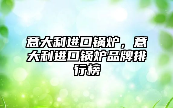 意大利進口鍋爐，意大利進口鍋爐品牌排行榜