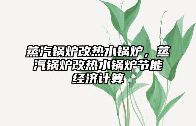 蒸汽鍋爐改熱水鍋爐，蒸汽鍋爐改熱水鍋爐節(jié)能經(jīng)濟(jì)計(jì)算