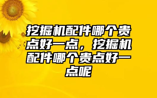 挖掘機配件哪個貴點好一點，挖掘機配件哪個貴點好一點呢