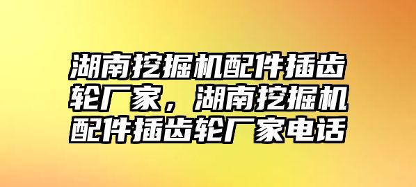 湖南挖掘機配件插齒輪廠家，湖南挖掘機配件插齒輪廠家電話