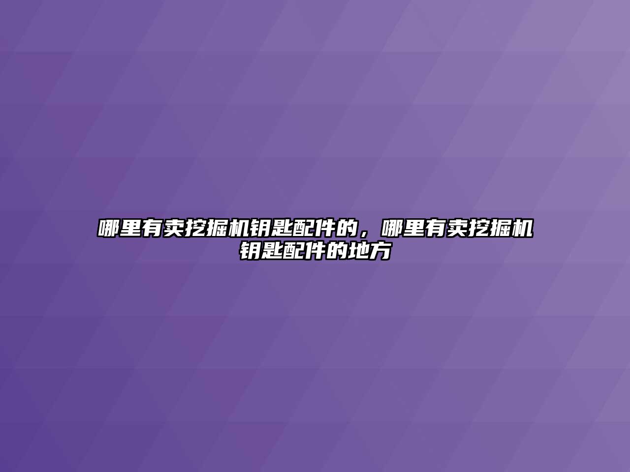 哪里有賣挖掘機鑰匙配件的，哪里有賣挖掘機鑰匙配件的地方