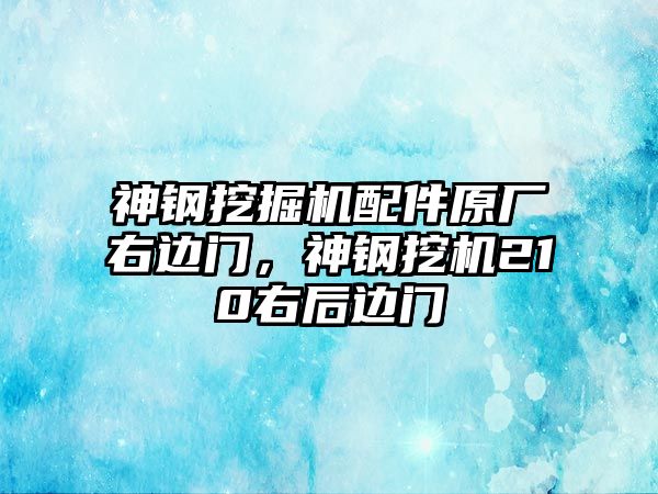 神鋼挖掘機配件原廠右邊門，神鋼挖機210右后邊門