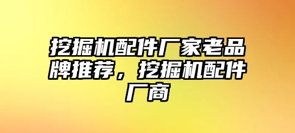 挖掘機(jī)配件廠家老品牌推薦，挖掘機(jī)配件廠商