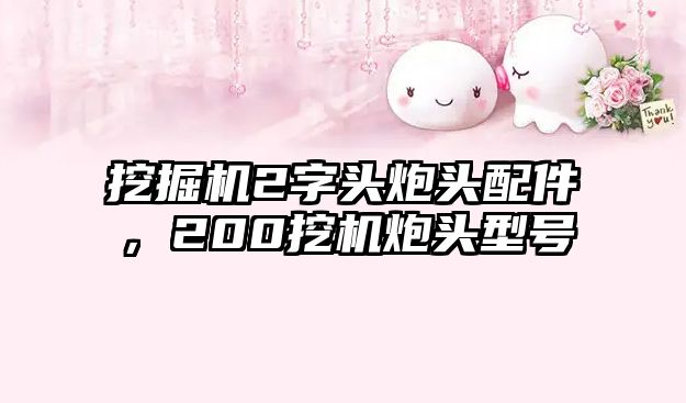 挖掘機2字頭炮頭配件，200挖機炮頭型號