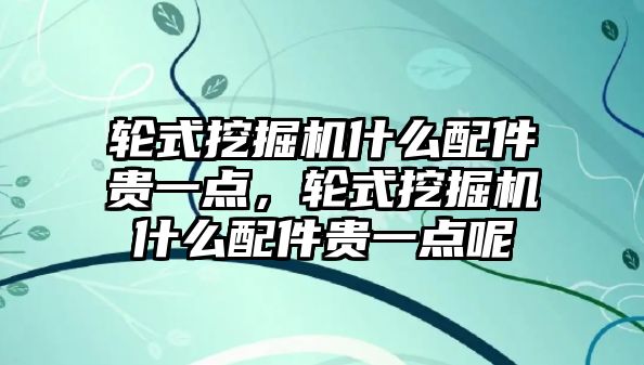 輪式挖掘機什么配件貴一點，輪式挖掘機什么配件貴一點呢