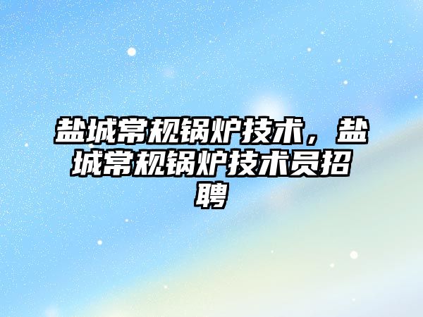 鹽城常規鍋爐技術，鹽城常規鍋爐技術員招聘