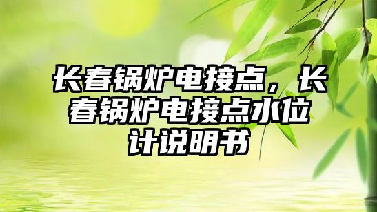 長(zhǎng)春鍋爐電接點(diǎn)，長(zhǎng)春鍋爐電接點(diǎn)水位計(jì)說(shuō)明書(shū)