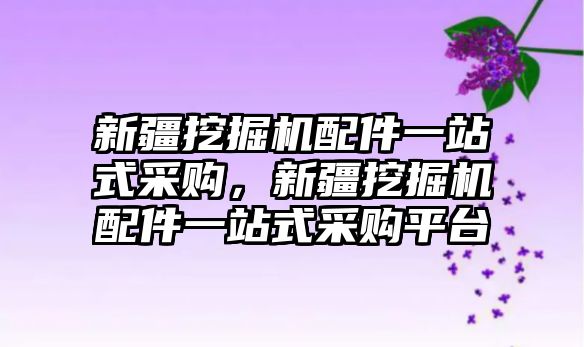 新疆挖掘機配件一站式采購，新疆挖掘機配件一站式采購平臺