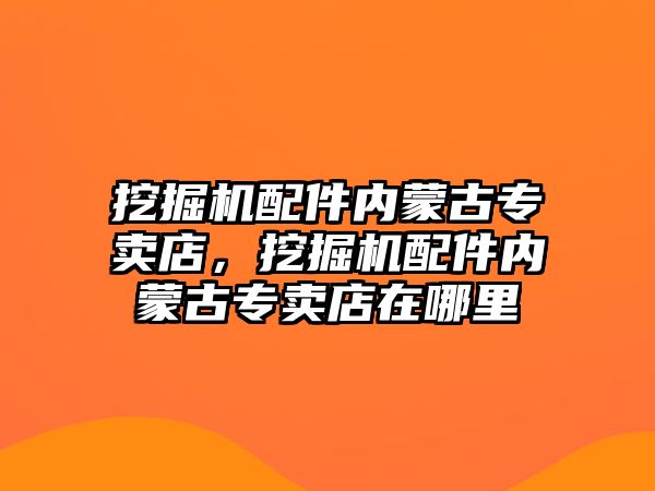 挖掘機配件內蒙古專賣店，挖掘機配件內蒙古專賣店在哪里