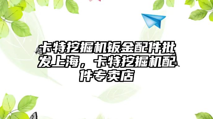 卡特挖掘機鈑金配件批發(fā)上海，卡特挖掘機配件專賣店