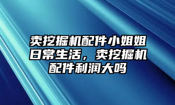 賣挖掘機(jī)配件小姐姐日常生活，賣挖掘機(jī)配件利潤大嗎