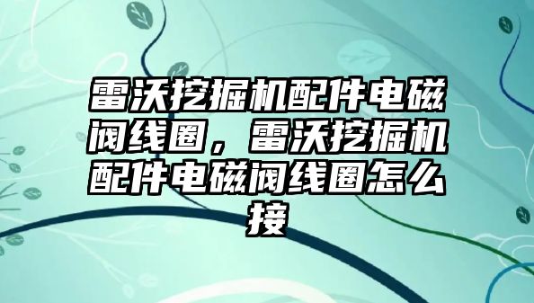 雷沃挖掘機配件電磁閥線圈，雷沃挖掘機配件電磁閥線圈怎么接