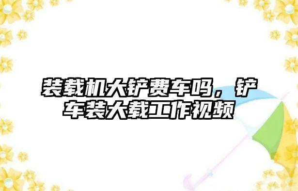 裝載機大鏟費車嗎，鏟車裝大載工作視頻