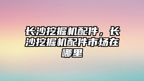 長沙挖掘機配件，長沙挖掘機配件市場在哪里