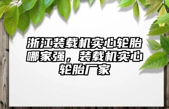 浙江裝載機實心輪胎哪家強，裝載機實心輪胎廠家