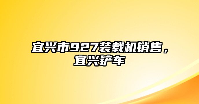 宜興市927裝載機銷售，宜興鏟車