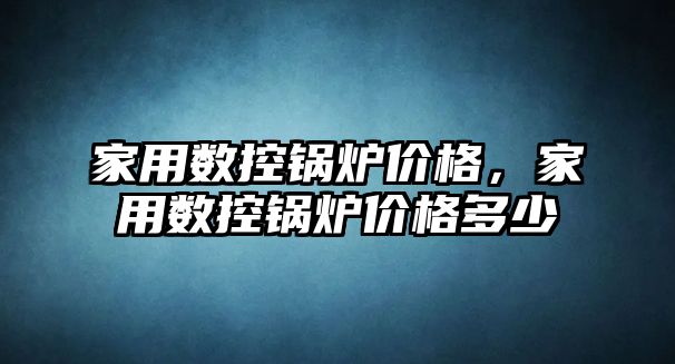 家用數控鍋爐價格，家用數控鍋爐價格多少