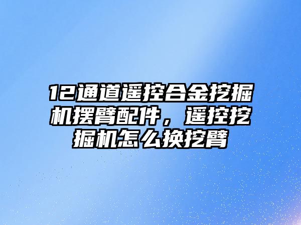 12通道遙控合金挖掘機擺臂配件，遙控挖掘機怎么換挖臂